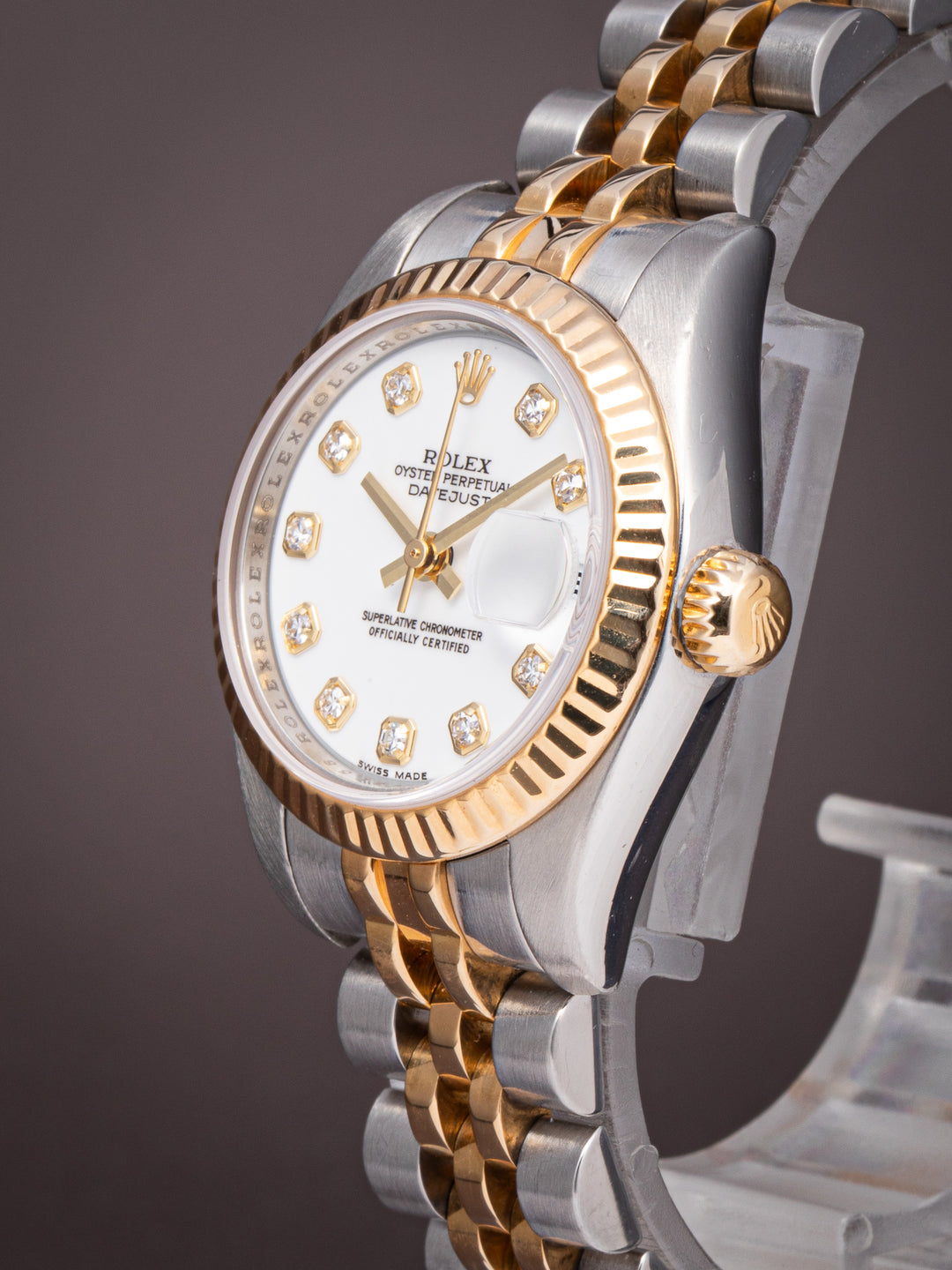 Rolex Stainless Steel and 18k Yellow Gold Women's Datejust (179173)