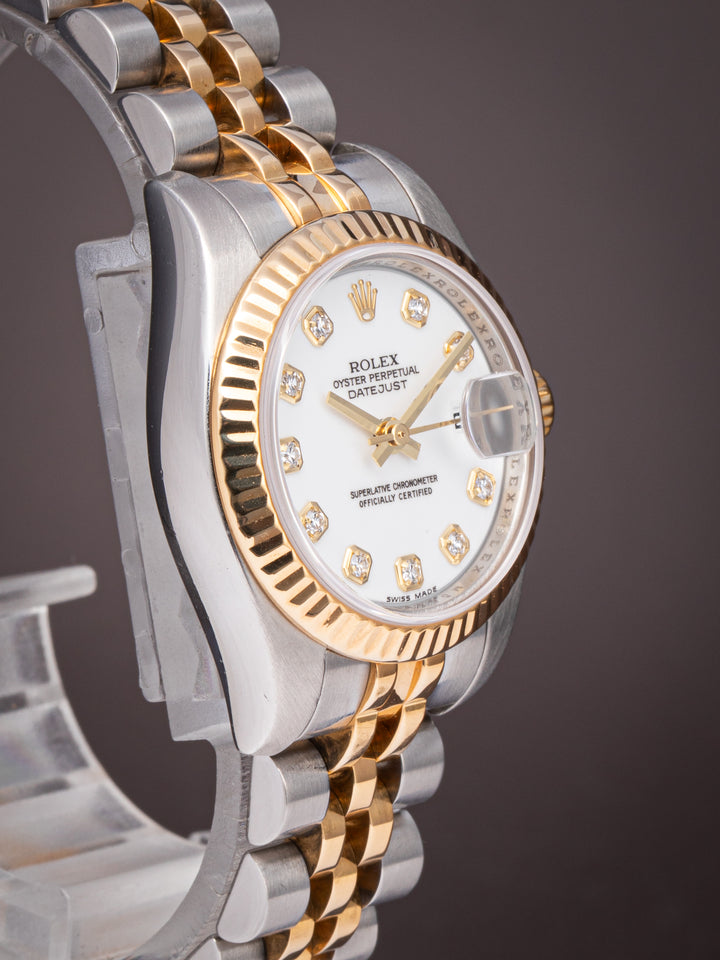 Rolex Stainless Steel and 18k Yellow Gold Women's Datejust (179173)