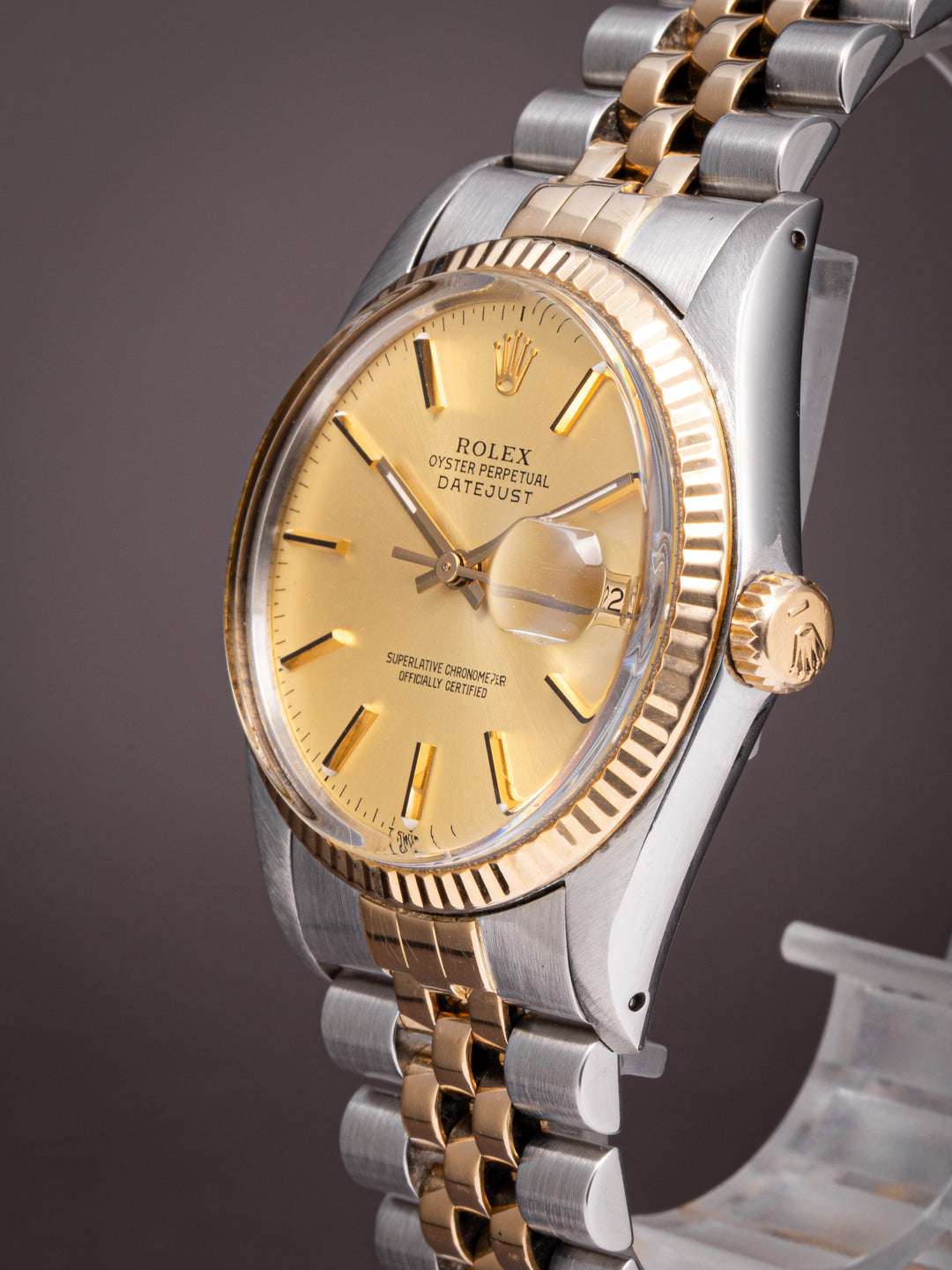 Rolex Stainless Steel and 18k Yellow Gold Datejust (16013)