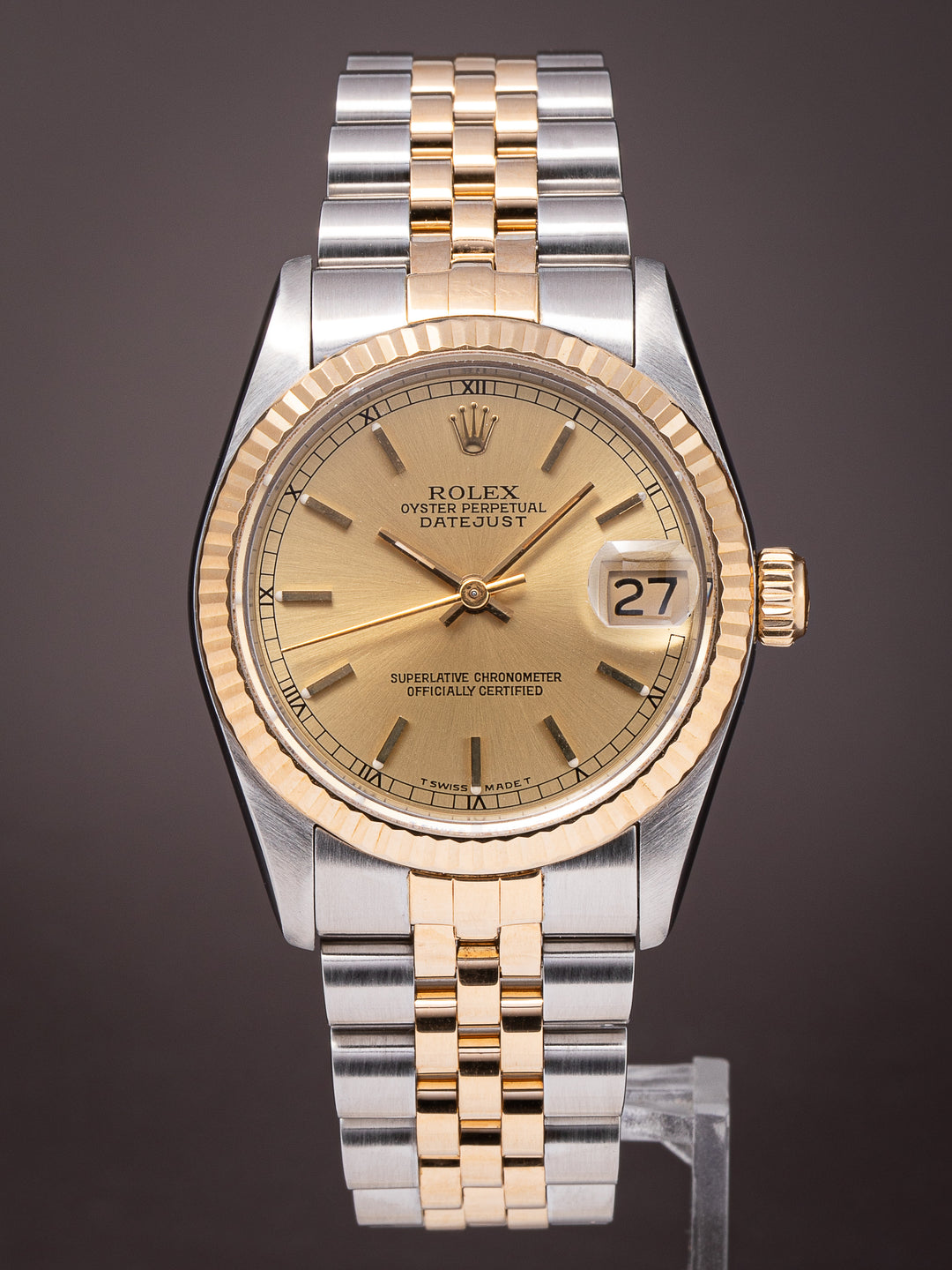 Rolex Stainless Steel and 18k Yellow Gold Women's Datejust (68273)