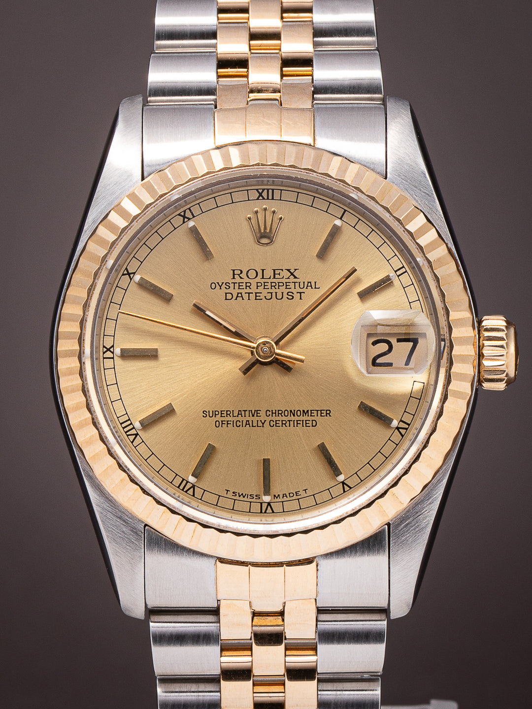 Rolex Stainless Steel and 18k Yellow Gold Women's Datejust (68273)