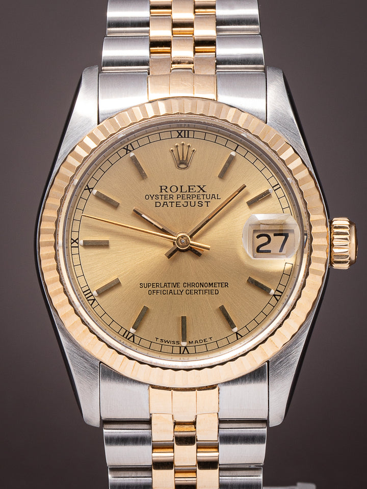 Rolex Stainless Steel and 18k Yellow Gold Women's Datejust (68273)