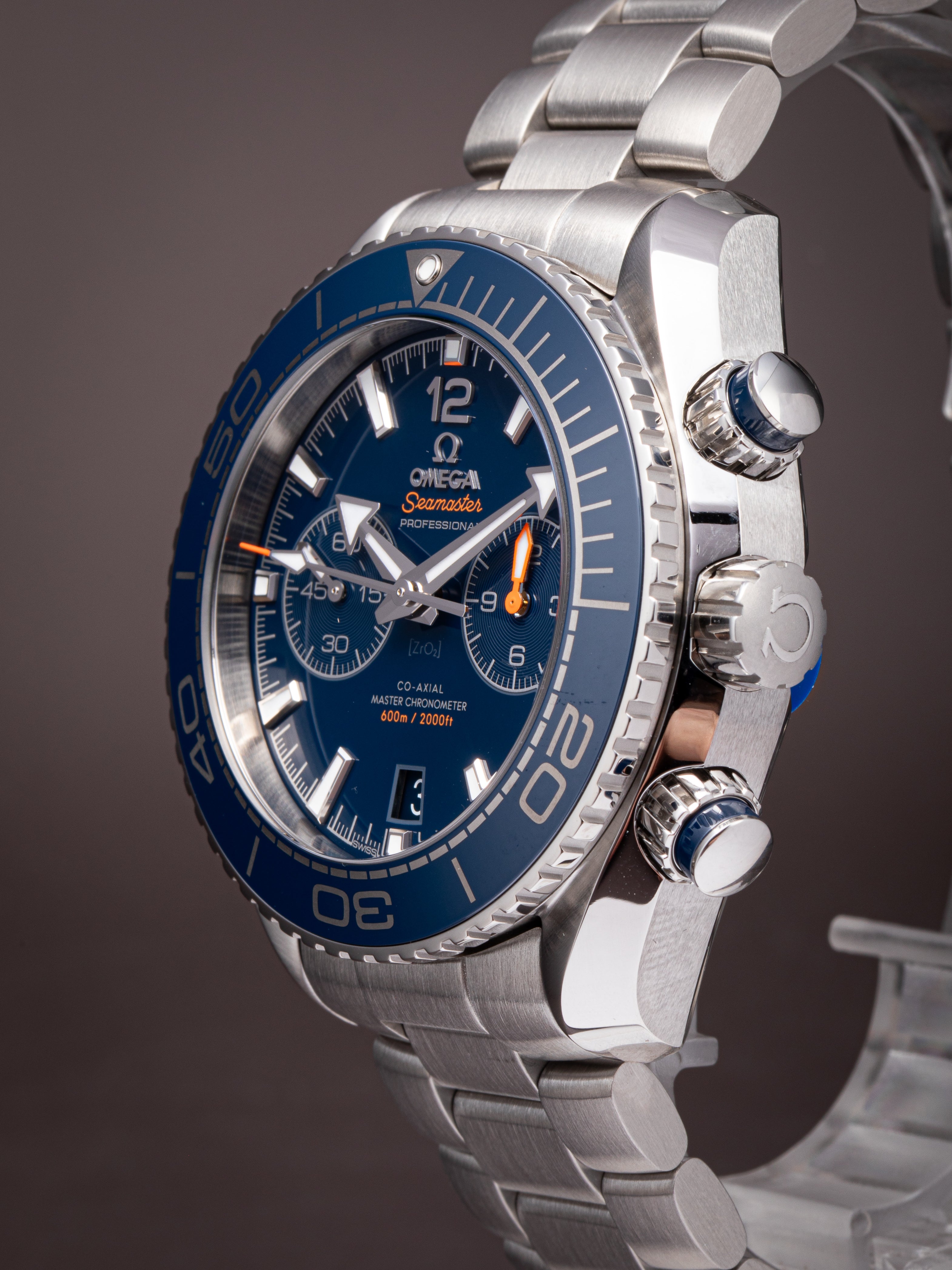 Omega Stainless Steel Seamaster Planet Ocean 600M Chronograph
