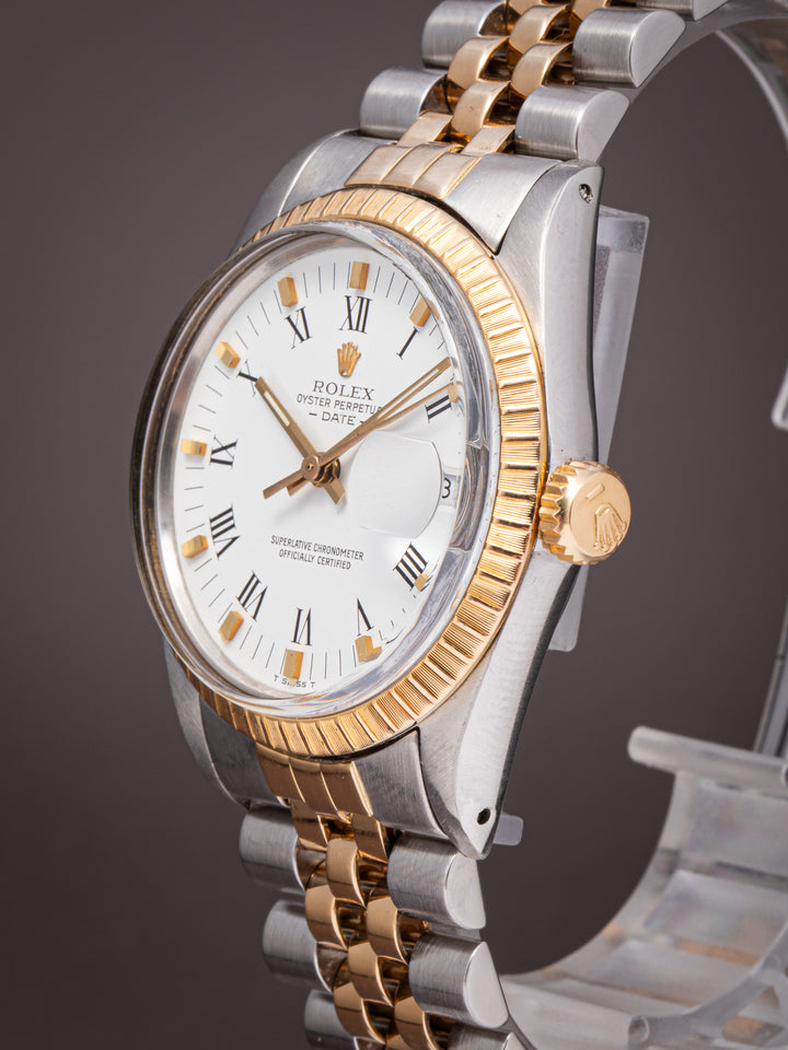 Rolex Stainless Steel and Yellow Gold Date (15053)