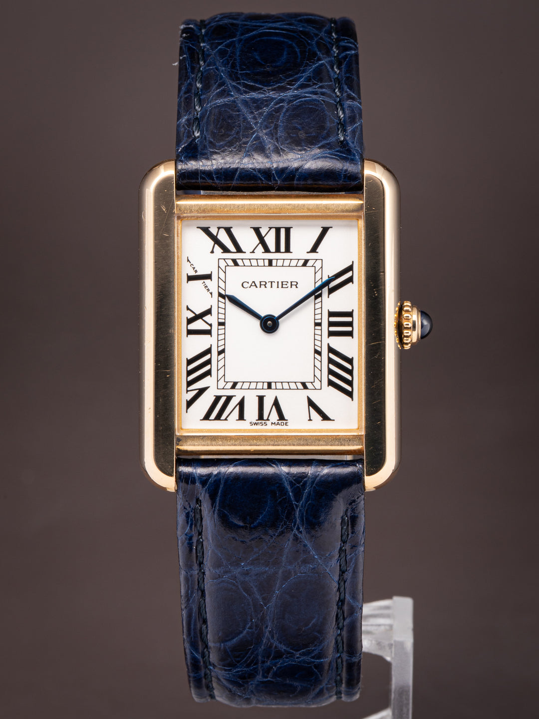 Cartier 18k Yellow Gold and Stainless Steel Tank Solo Quartz (W1018755)