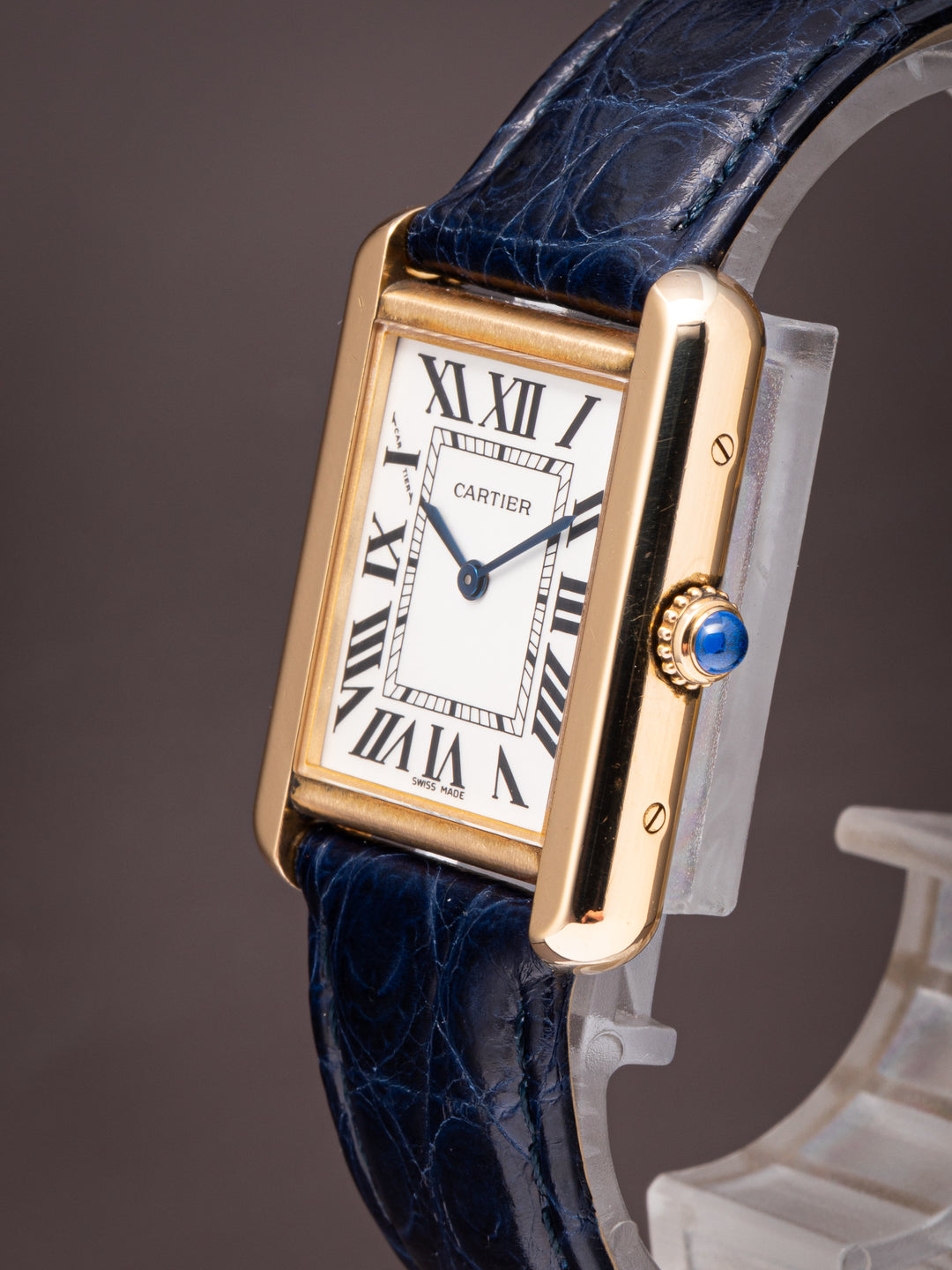 Cartier 18k Yellow Gold and Stainless Steel Tank Solo Quartz (W1018755)