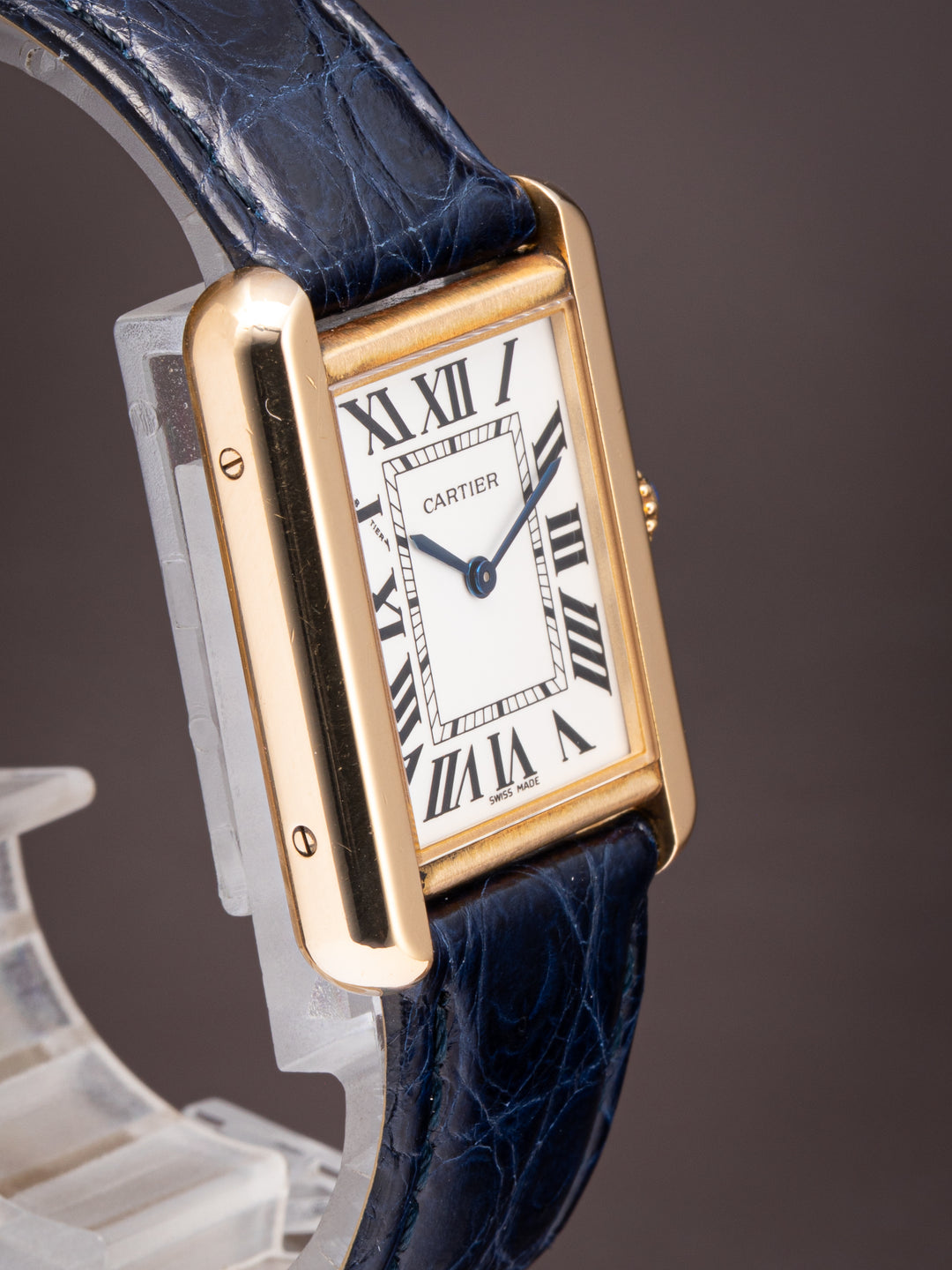 Cartier 18k Yellow Gold and Stainless Steel Tank Solo Quartz (W1018755)