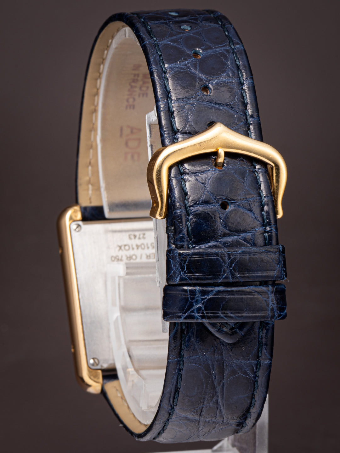 Cartier 18k Yellow Gold and Stainless Steel Tank Solo Quartz (W1018755)