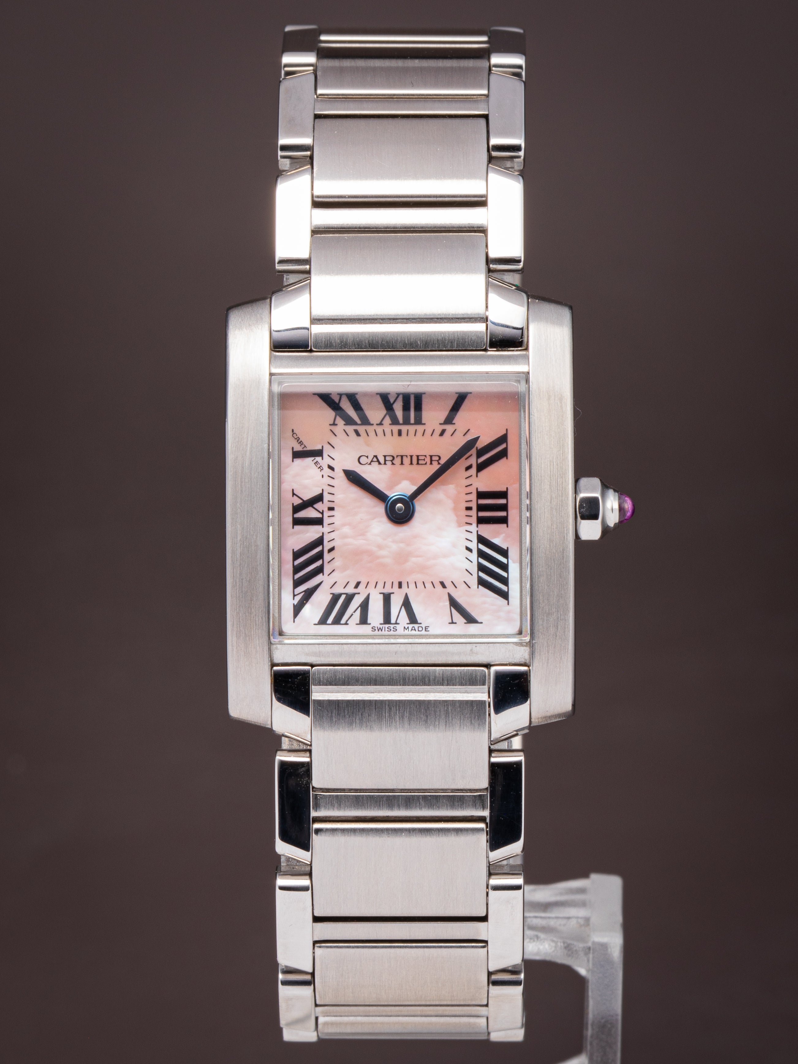 Cartier Women's Stainless Steel Tank Française Quartz (W51028Q3