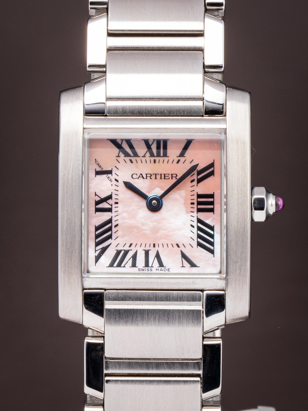 Cartier Women's Stainless Steel Tank Française Quartz (W51028Q3)