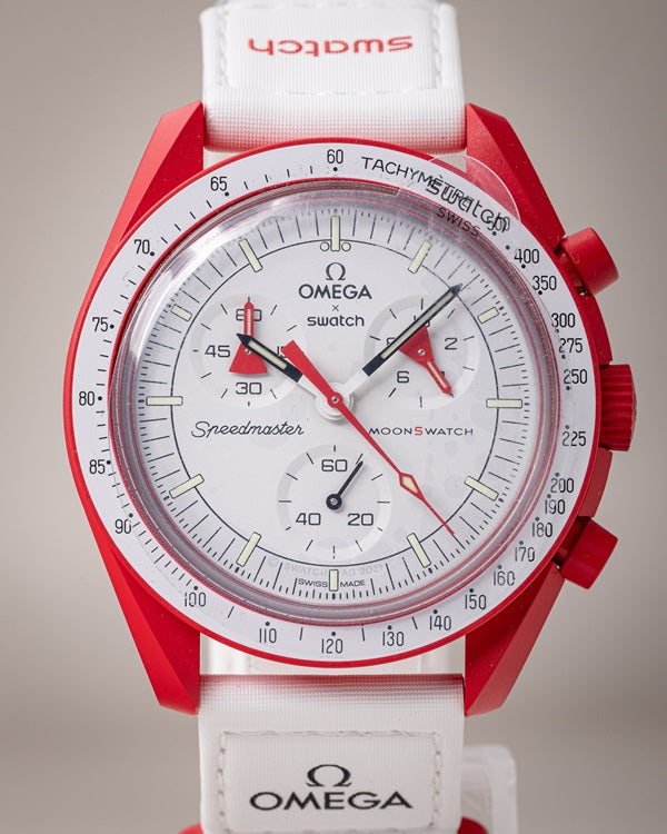 Omega X Swatch Bioceramic Speedmaster Moonswatch "MISSION TO MARS"