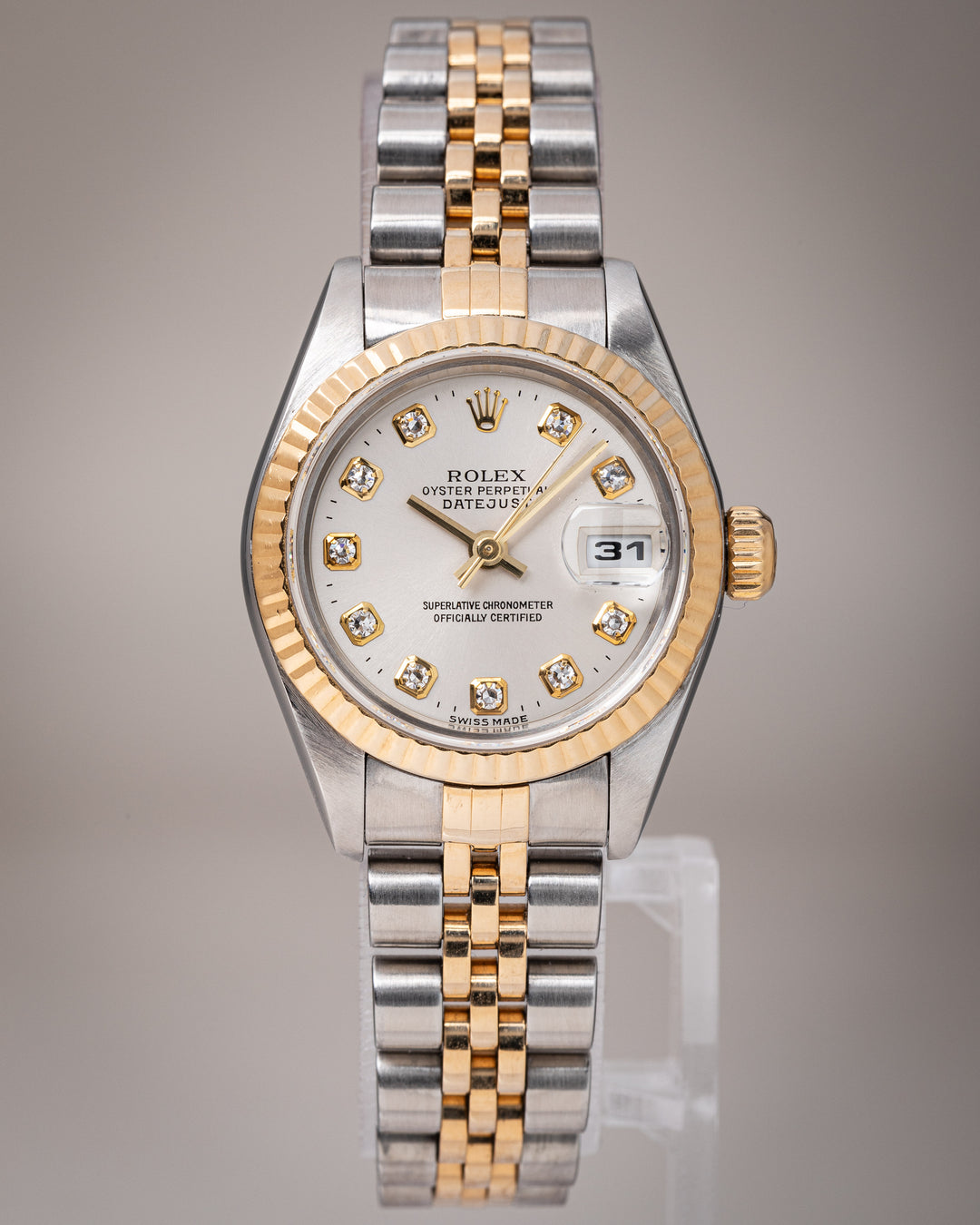 Rolex Stainless Steel and 18k Yellow Gold Women's Datejust (69173)