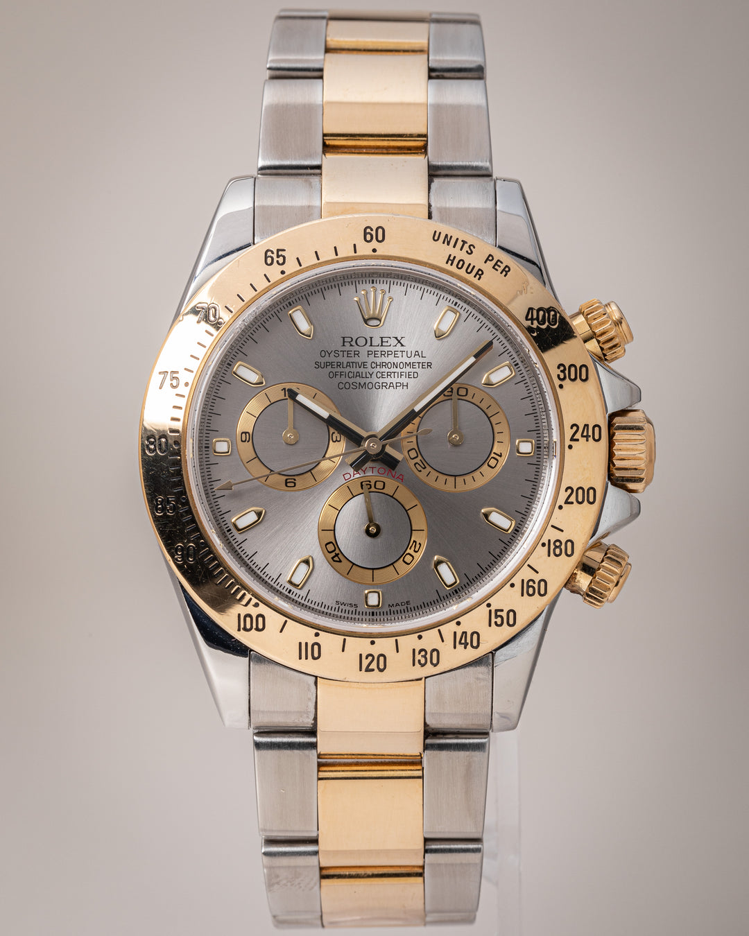Rolex Stainless Steel and 18k Yellow Gold Cosmograph Daytona (116523)