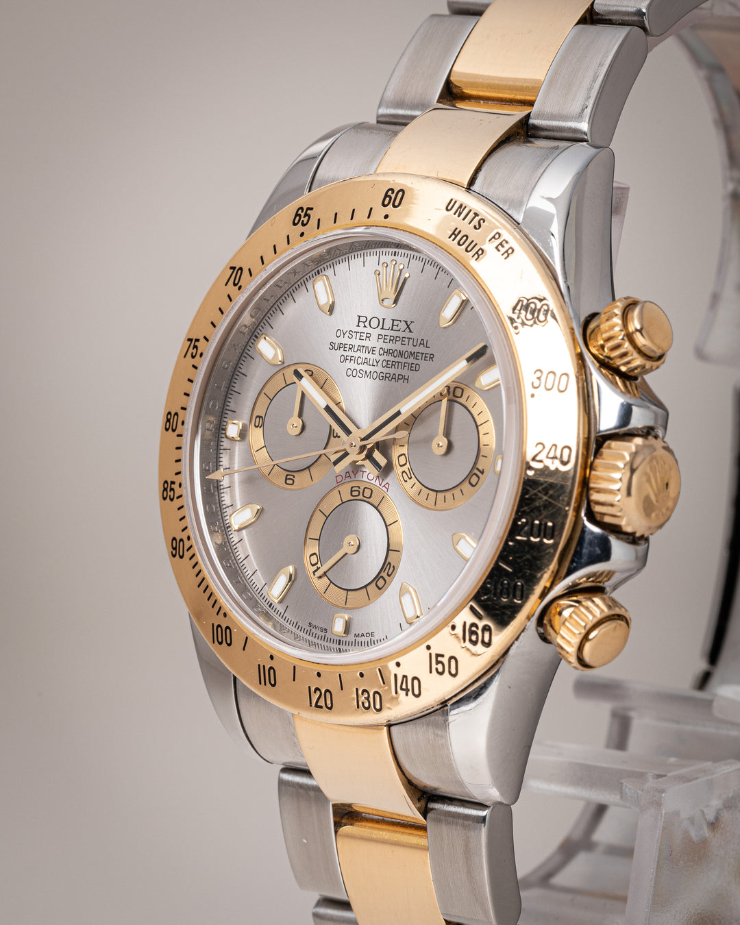 Rolex Stainless Steel and 18k Yellow Gold Cosmograph Daytona (116523)