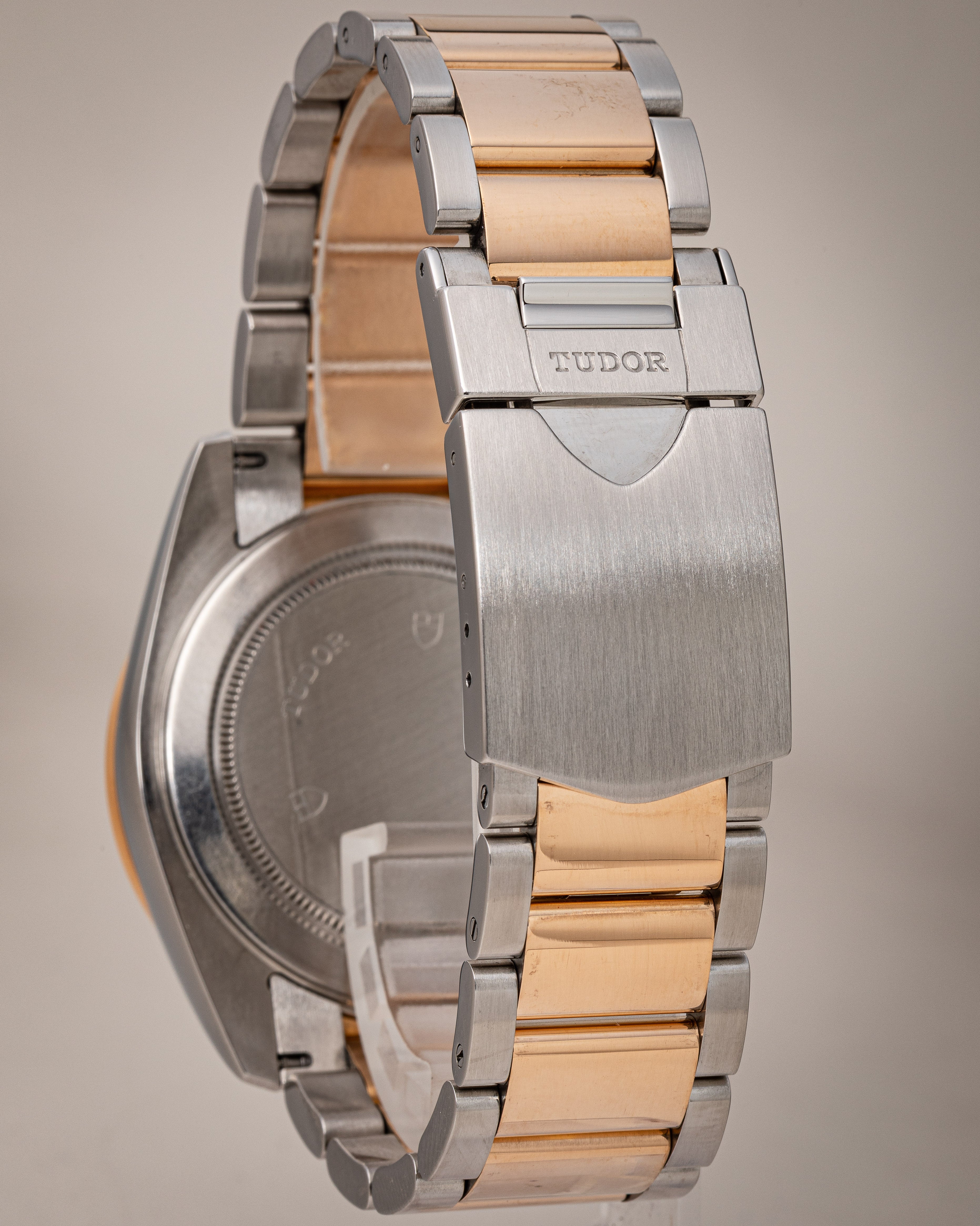 Tudor Stainless Steel and 18k Rose Gold Grantour Fly-Back