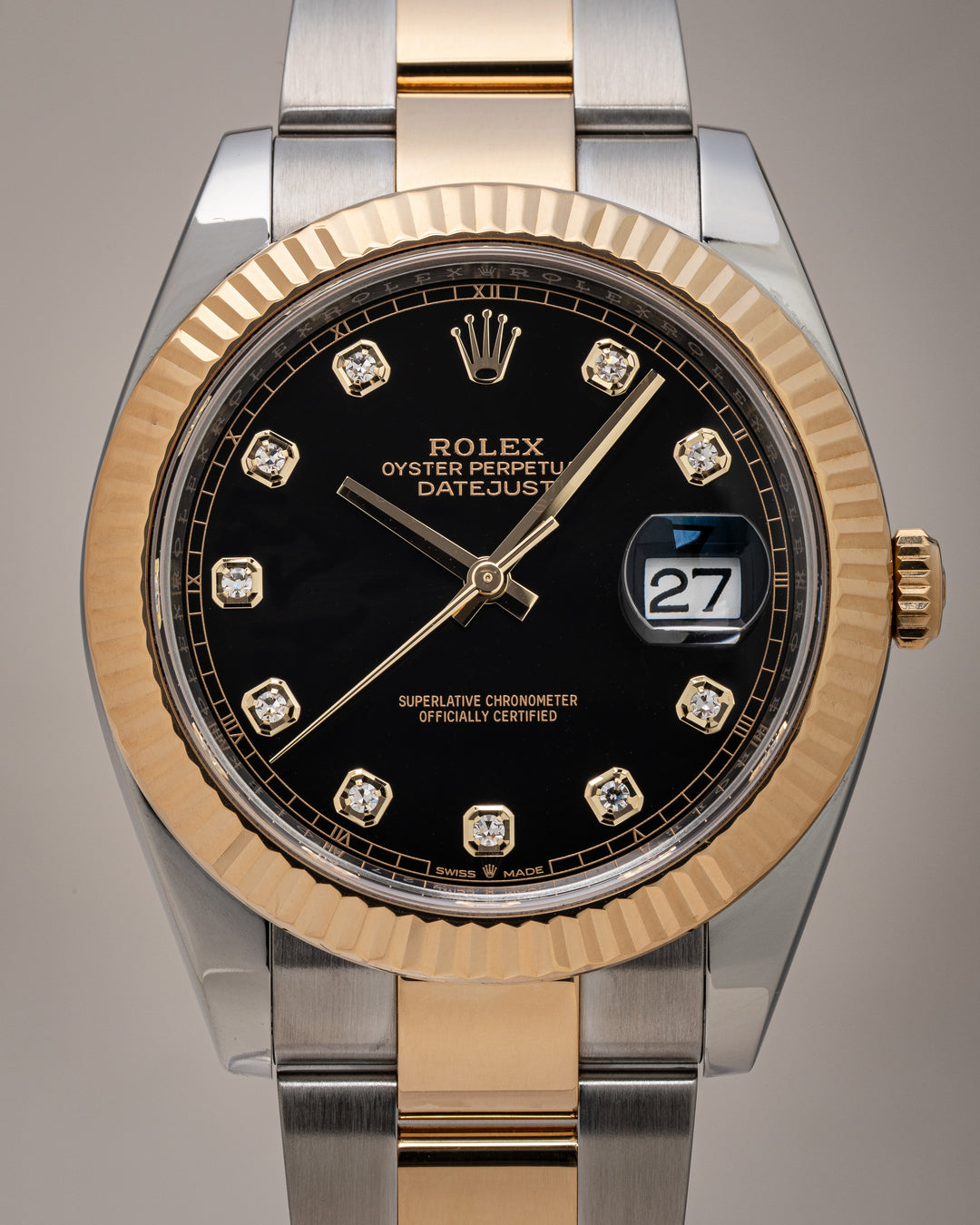 Rolex Stainless Steel and 18k Yellow Gold Datejust 41 (126333)