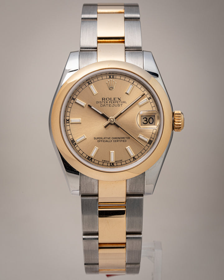 Rolex Stainless Steel and 18k Yellow Gold Women's Datejust (178243)