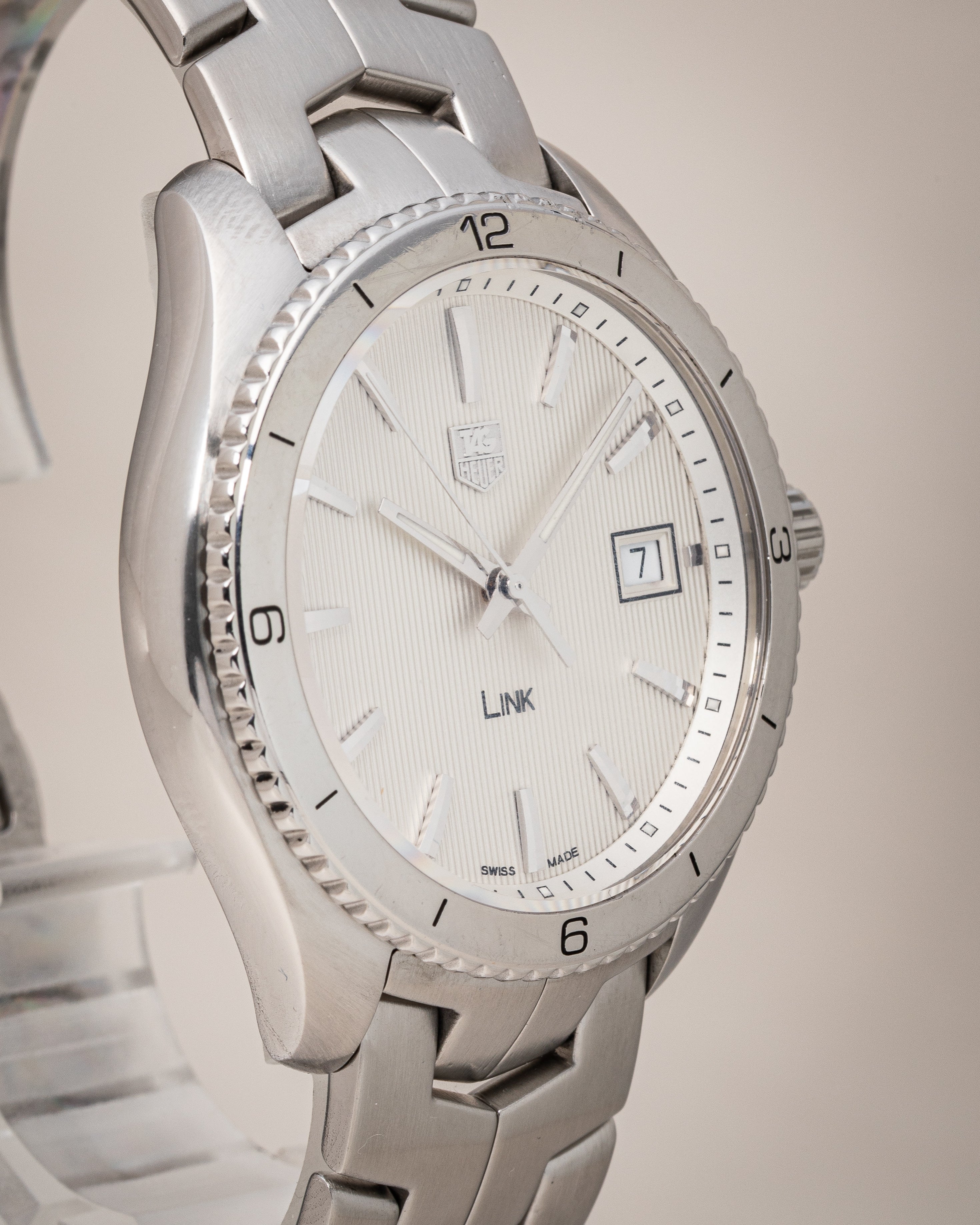 【TAG Heuer】 クォーツ腕時計 ホワイトステンレススチール TAG Heuer Stainless Steel LINK Quartz (WAT1111) – Watches Etc.