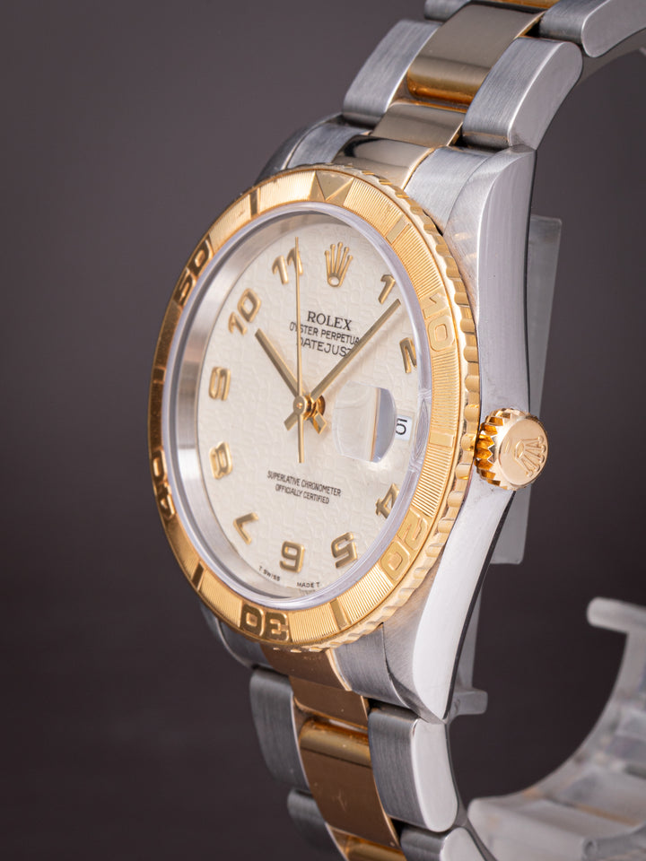 Rolex Stainless Steel and 18k Yellow Gold Datejust Turn-O-Graph (16263)