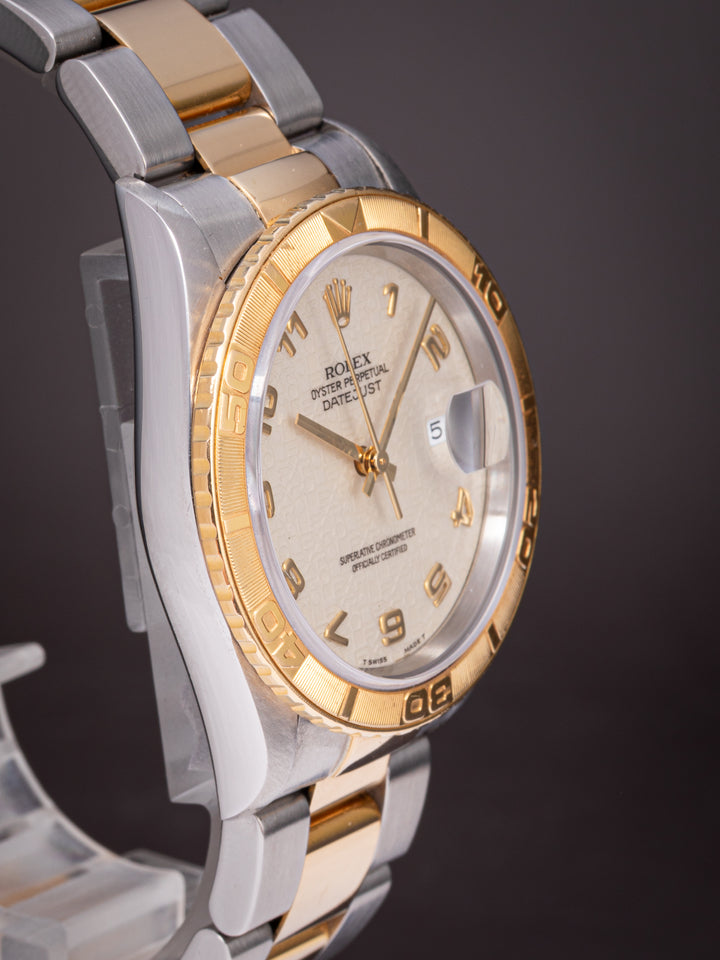 Rolex Stainless Steel and 18k Yellow Gold Datejust Turn-O-Graph (16263)