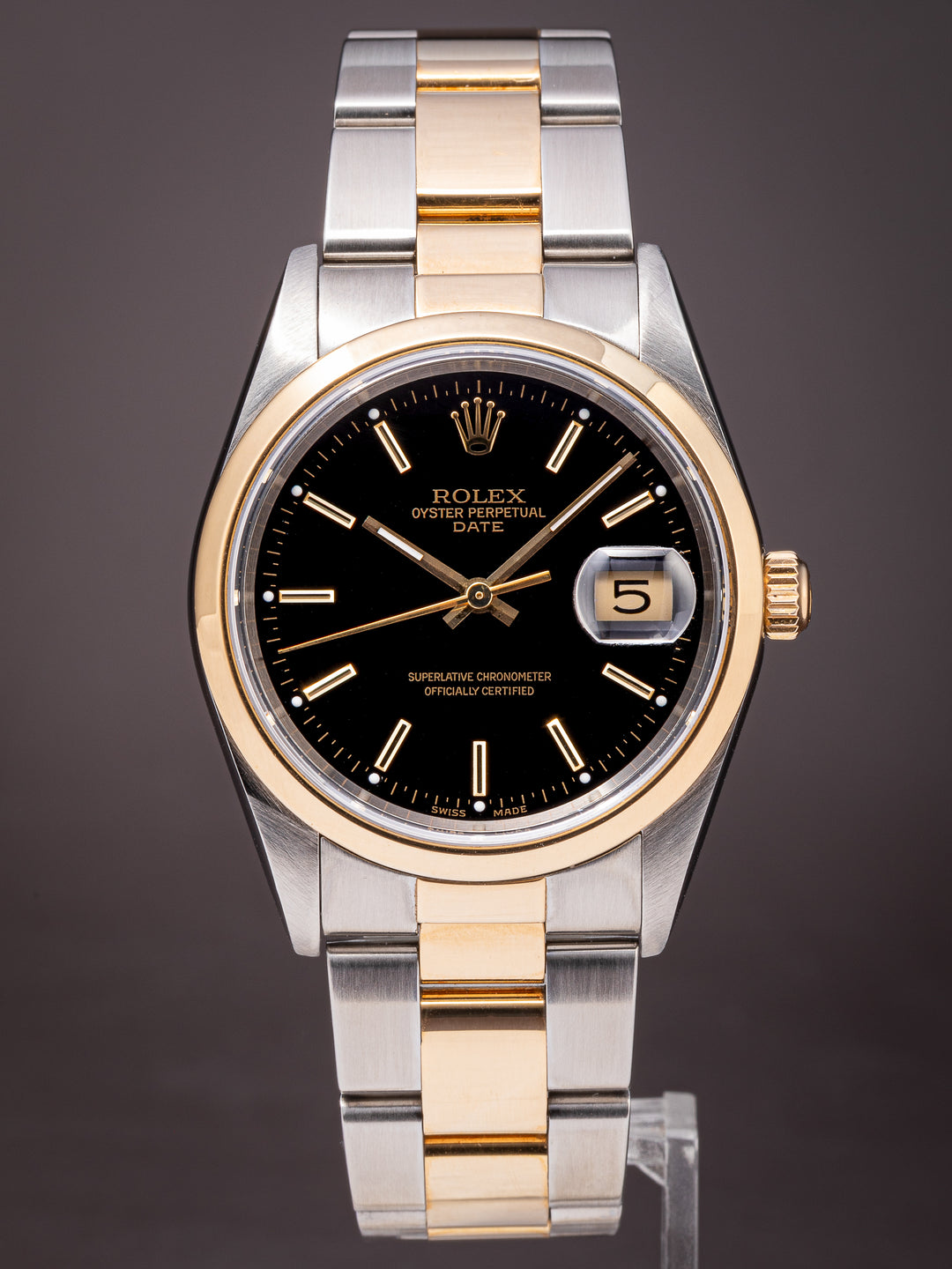 Rolex Stainless Steel and 18k Yellow Gold Date (15203)