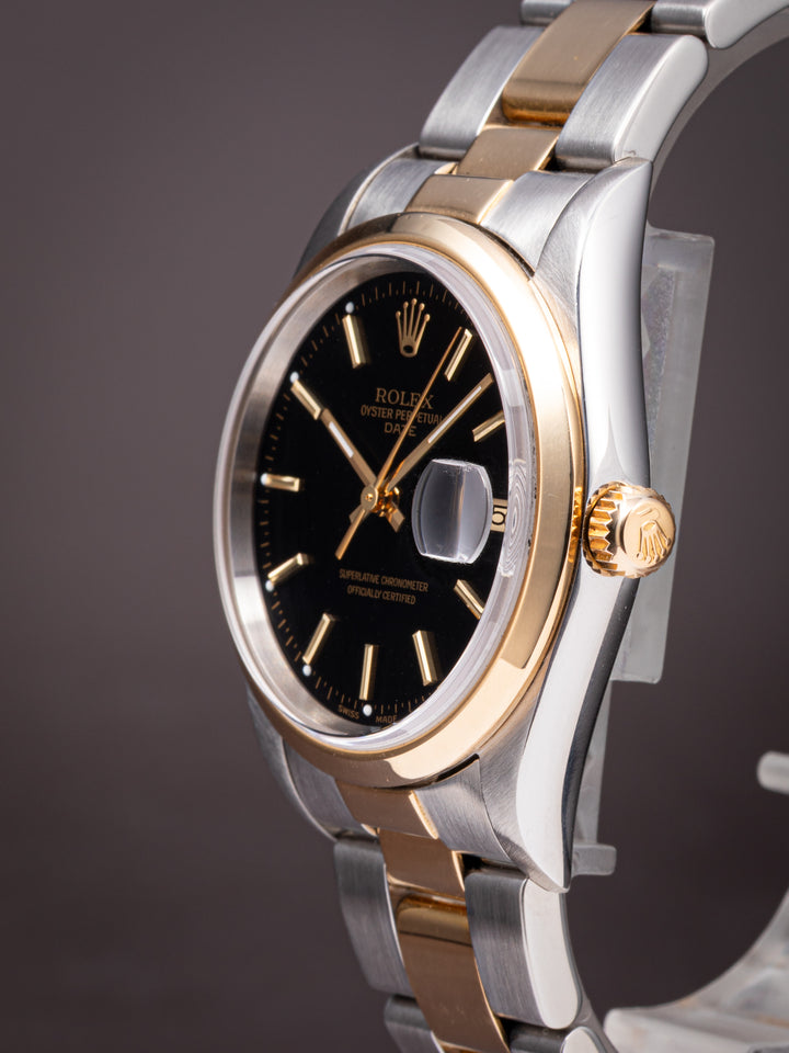 Rolex Stainless Steel and 18k Yellow Gold Date (15203)