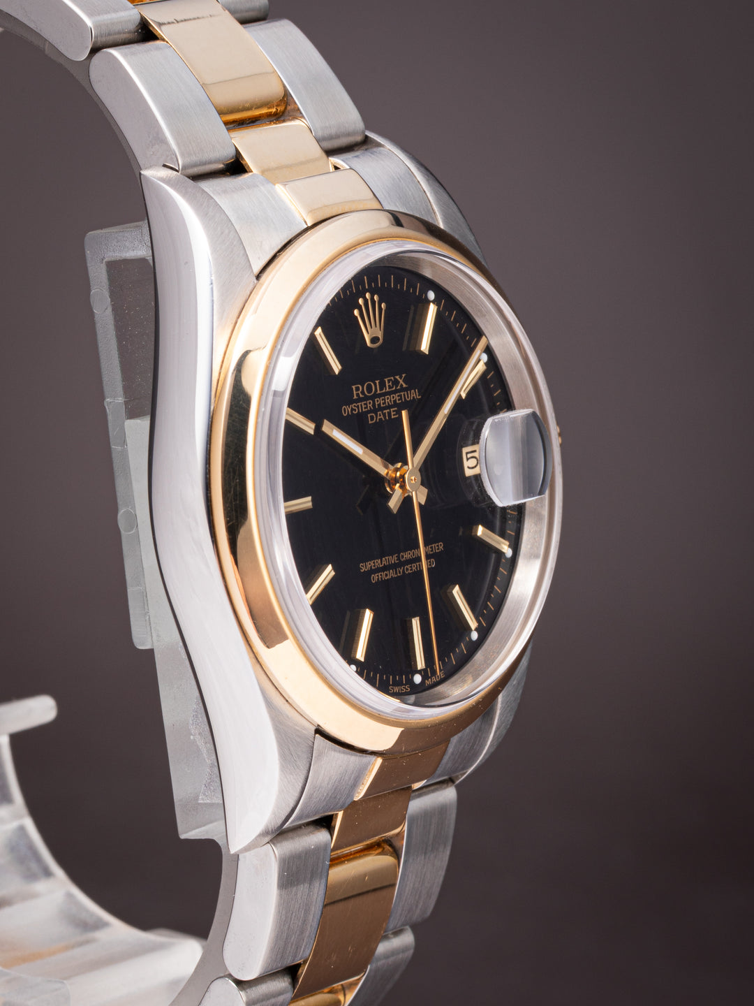 Rolex Stainless Steel and 18k Yellow Gold Date (15203)