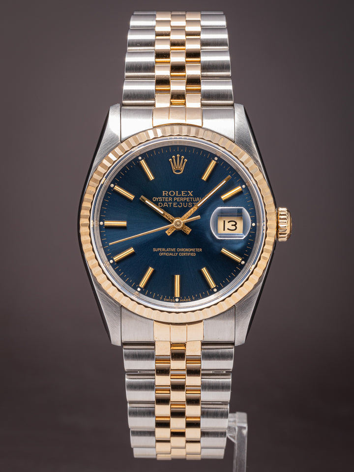 Rolex Stainless Steel and 18k Yellow Gold Datejust (16233)