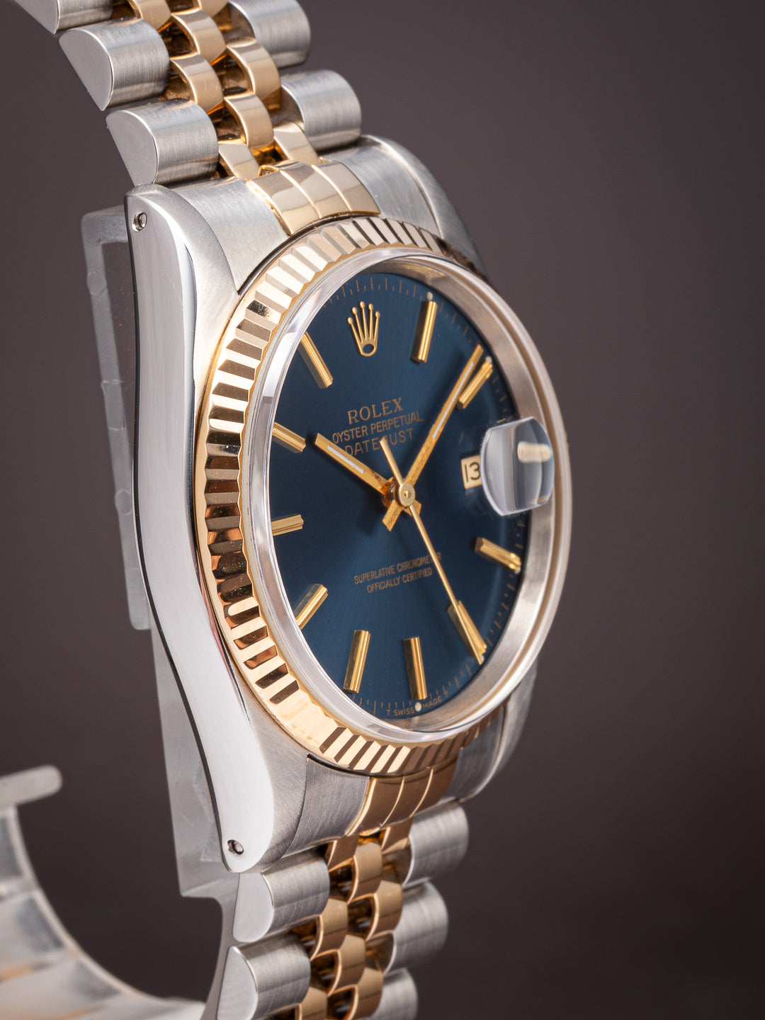 Rolex Stainless Steel and 18k Yellow Gold Datejust (16233)