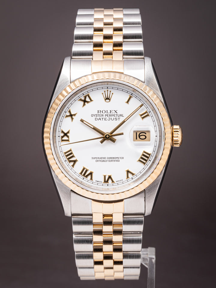 Rolex Stainless Steel and 18k Yellow Gold Datejust (16233)