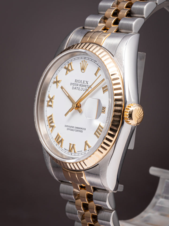 Rolex Stainless Steel and 18k Yellow Gold Datejust (16233)