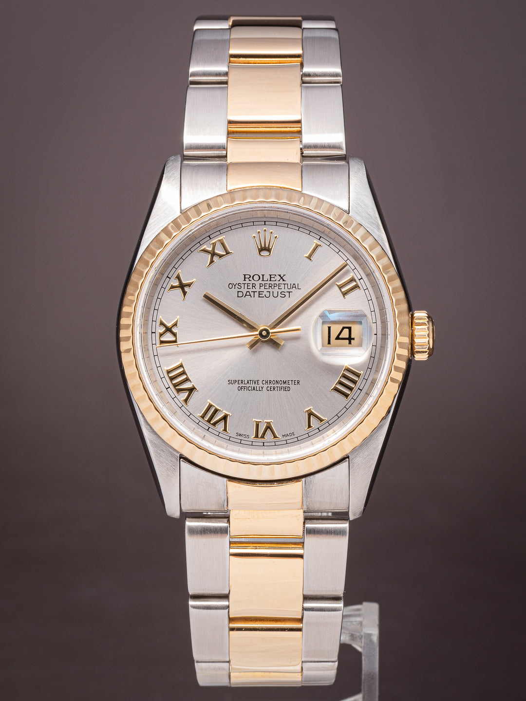 Rolex Stainless Steel and 18k Yellow Gold Datejust (16233)