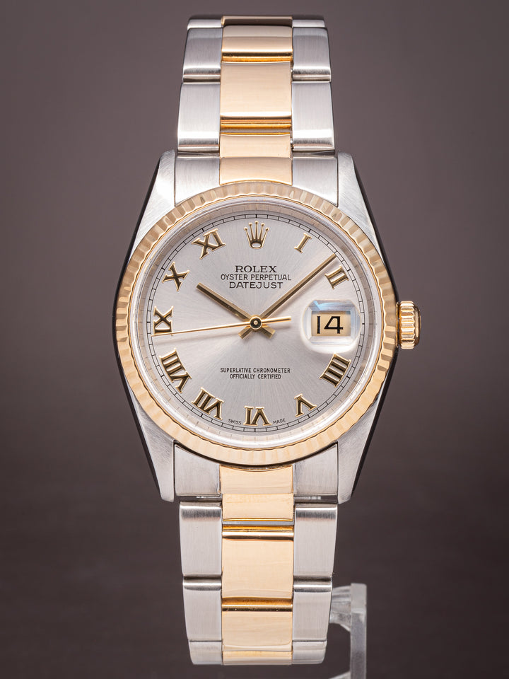 Rolex Stainless Steel and 18k Yellow Gold Datejust (16233)