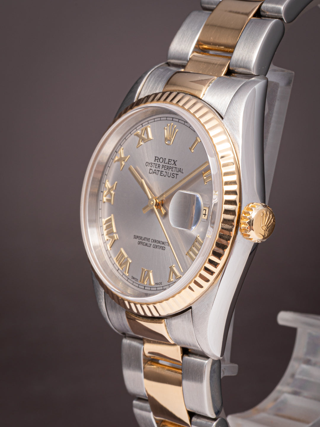 Rolex Stainless Steel and 18k Yellow Gold Datejust (16233)