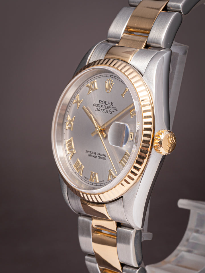 Rolex Stainless Steel and 18k Yellow Gold Datejust (16233)