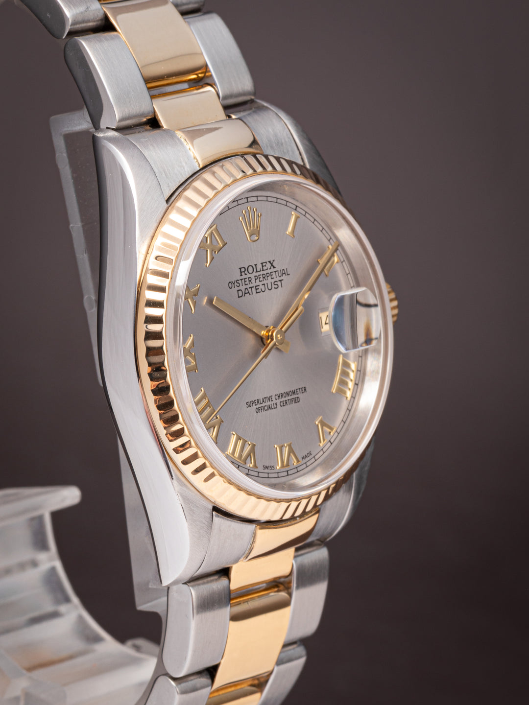 Rolex Stainless Steel and 18k Yellow Gold Datejust (16233)