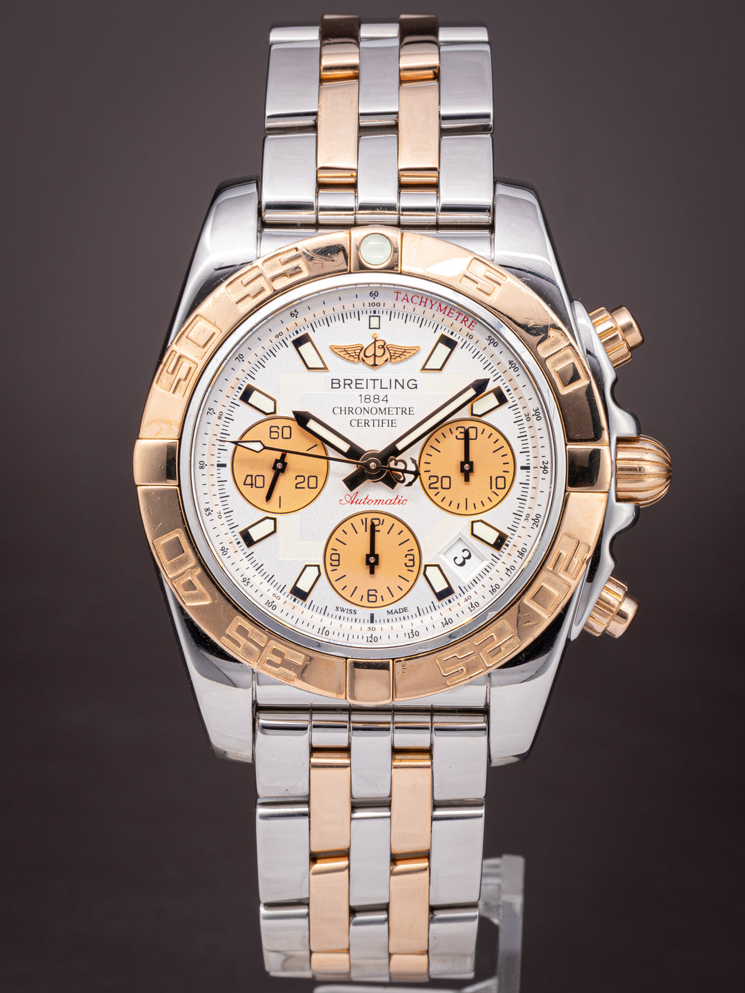 Breitling Stainless Steel and 18k Rose Gold Chronomat 41 (CB0140)