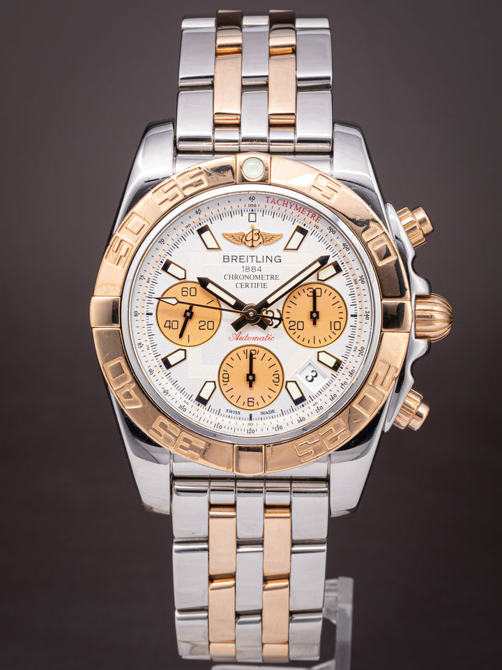 Breitling Stainless Steel and 18k Rose Gold Chronomat 41 (CB0140)