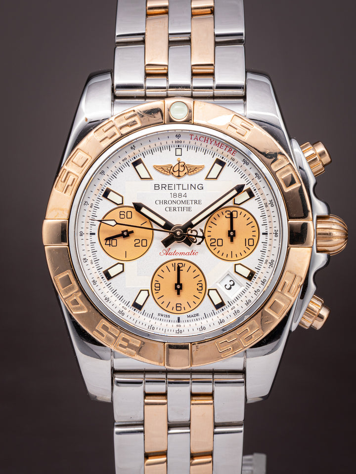 Breitling Stainless Steel and 18k Rose Gold Chronomat 41 (CB0140)