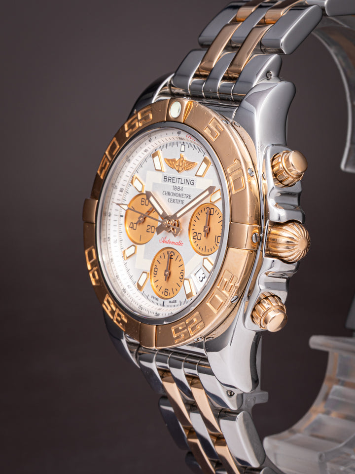Breitling Stainless Steel and 18k Rose Gold Chronomat 41 (CB0140)