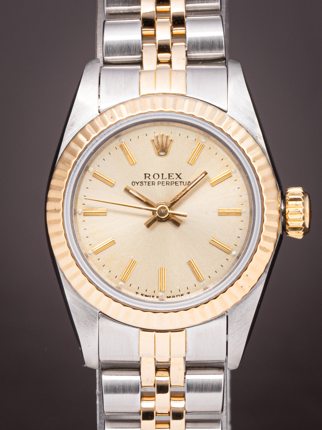Rolex Stainless Steel and 18k Yellow Gold Women's Oyster Perpetual (67193)