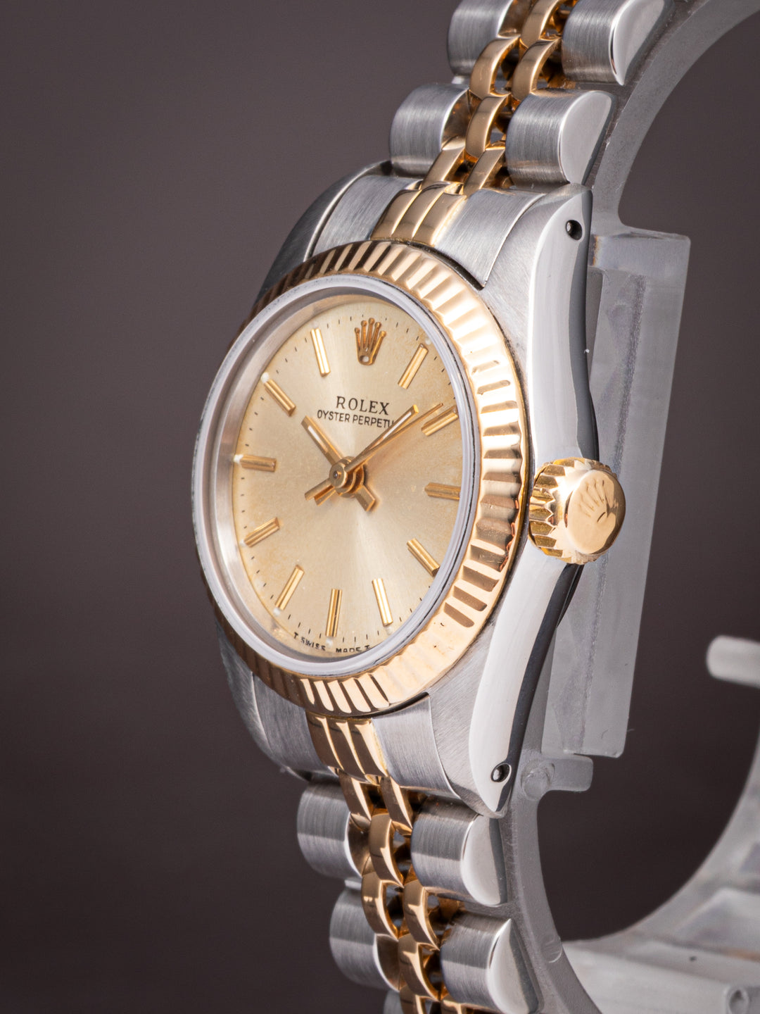 Rolex Stainless Steel and 18k Yellow Gold Women's Oyster Perpetual (67193)
