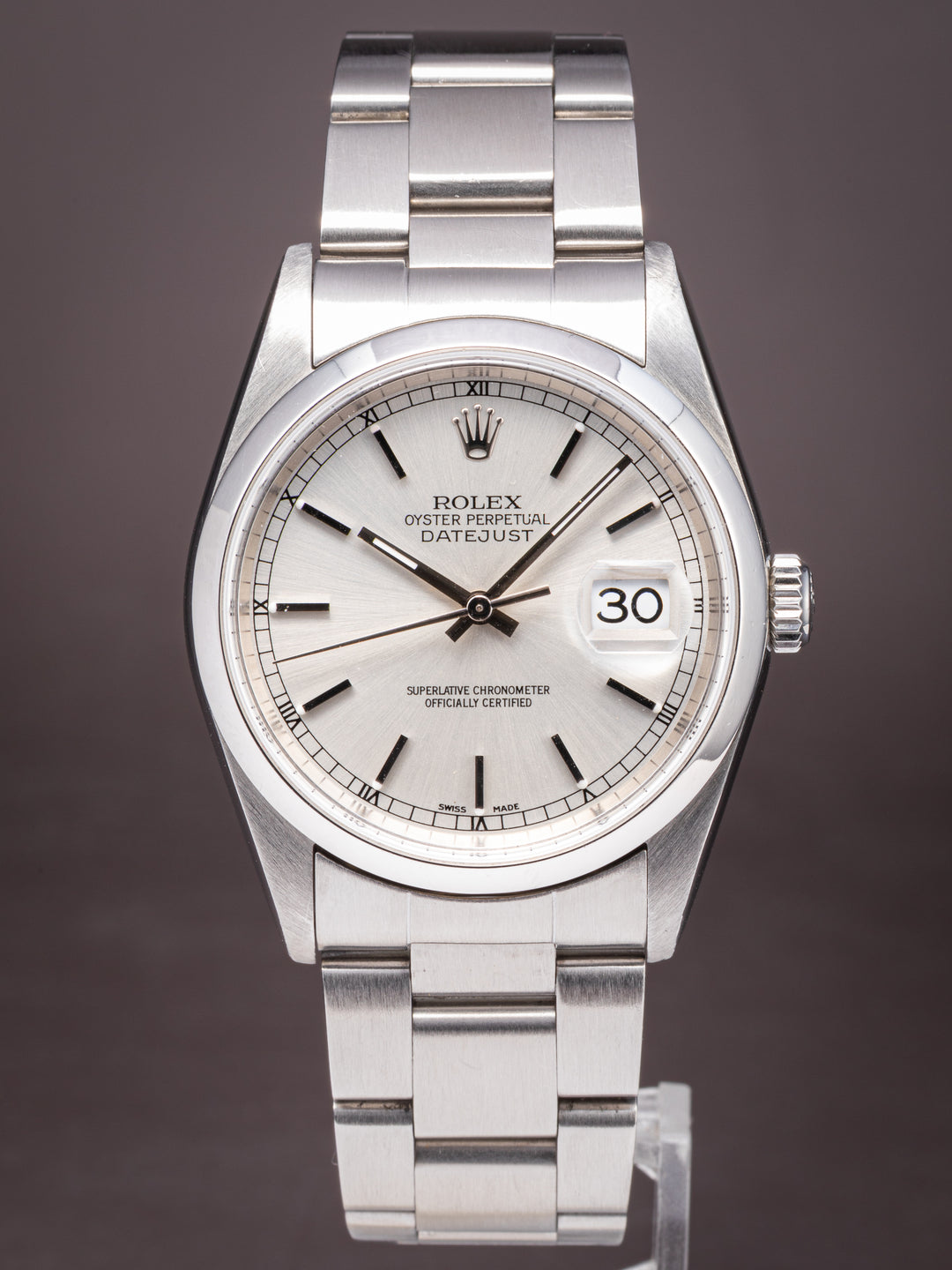 Rolex Stainless Steel Datejust (16200)