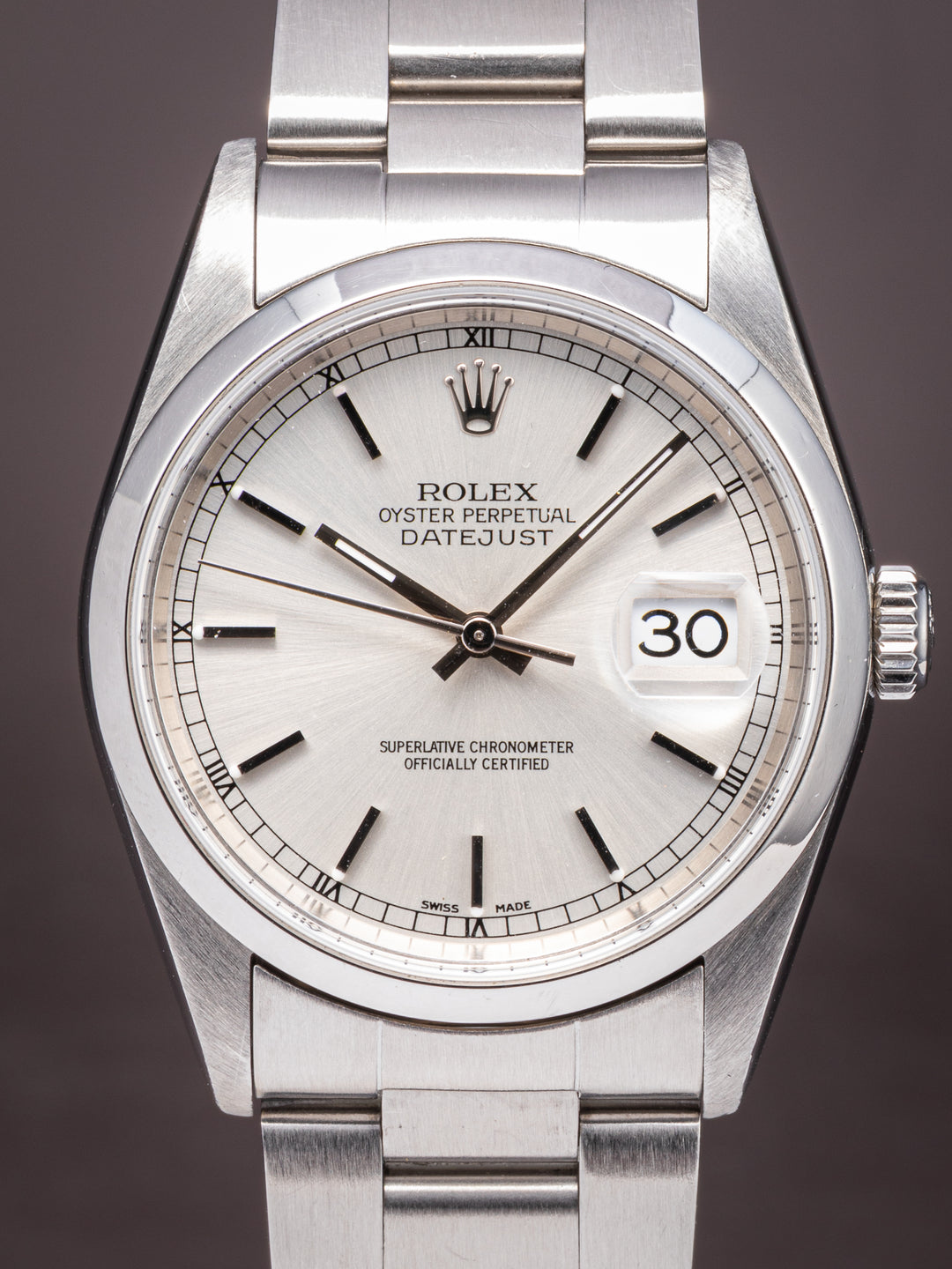 Rolex Stainless Steel Datejust (16200)