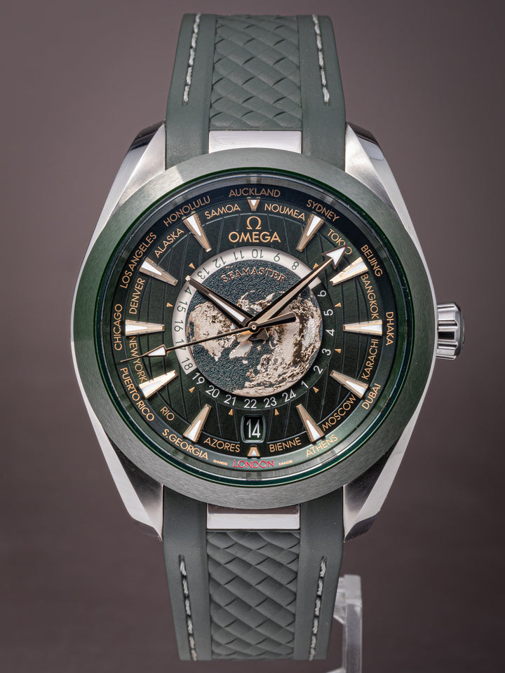 Omega Stainless Steel Seamaster Aqua Terra Worldtimer (220.32.43.22.10.001)