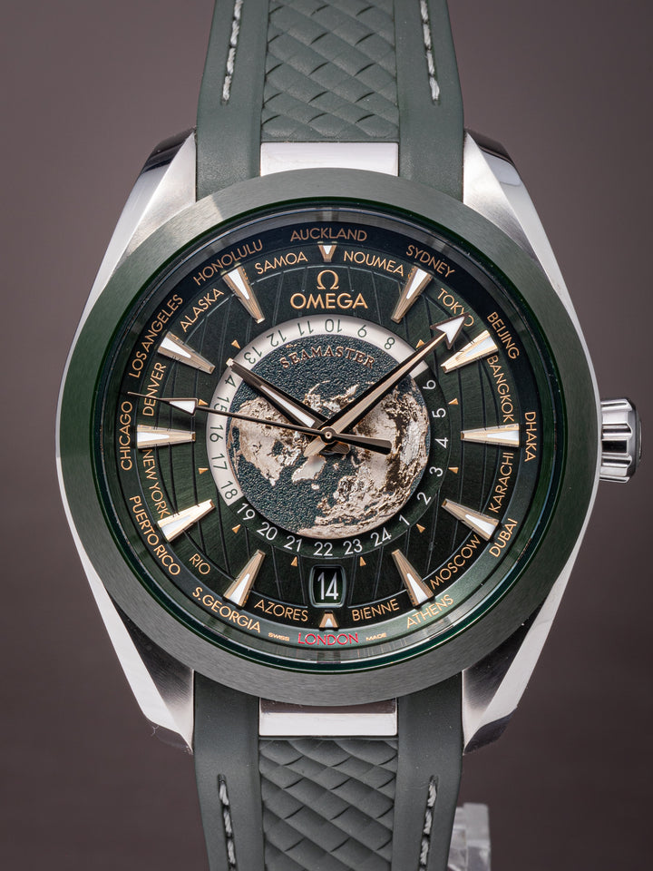 Omega Stainless Steel Seamaster Aqua Terra Worldtimer (220.32.43.22.10.001)