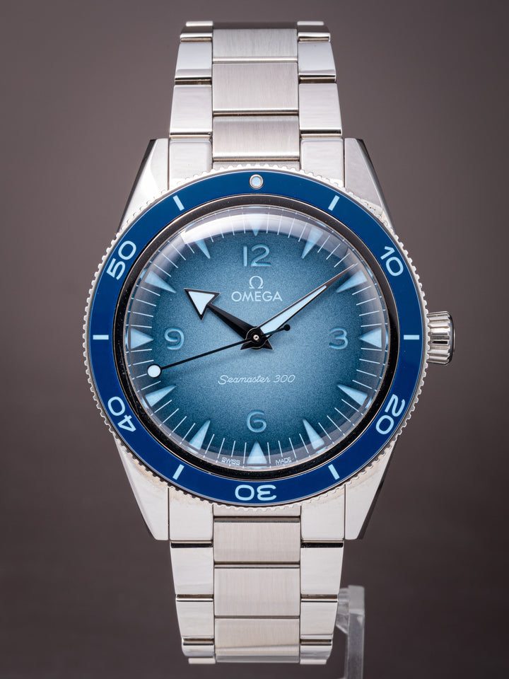 Omega Stainless Steel Seamaster 300 "Summer Blue" (234.30.41.21.03.002)