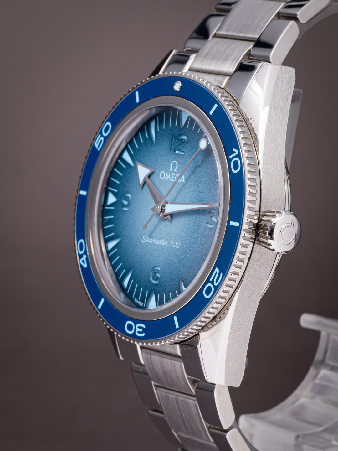 Omega Stainless Steel Seamaster 300 "Summer Blue" (234.30.41.21.03.002)