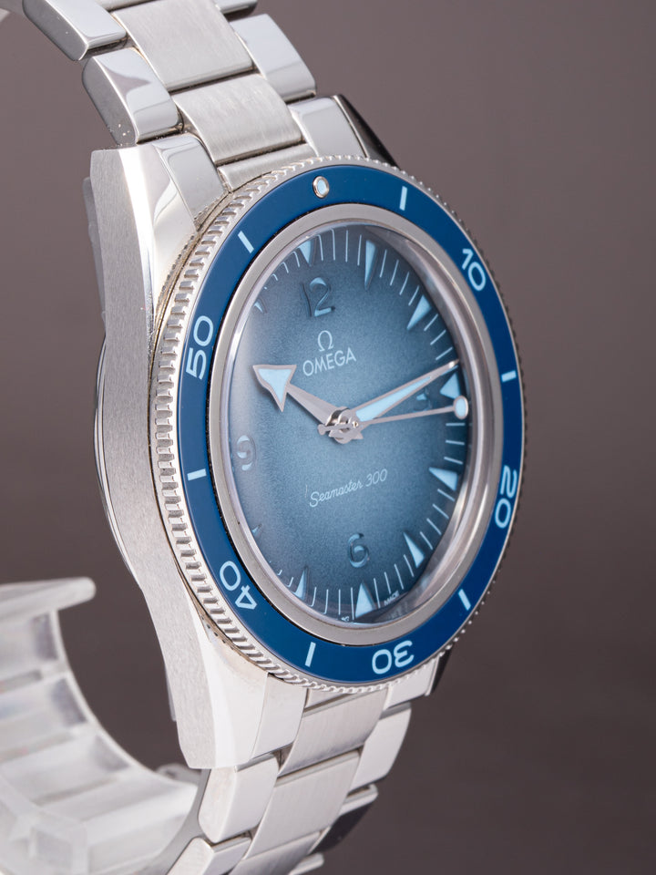 Omega Stainless Steel Seamaster 300 "Summer Blue" (234.30.41.21.03.002)