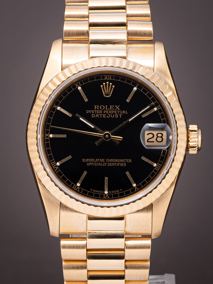 Rolex 18k Yellow Gold Women's Datejust (68278)